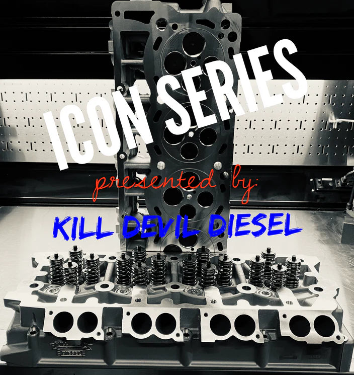 KDD ICON Series Aluminum 0-Ringed 6.4 Cylinder Heads - Street Port