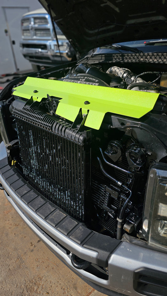 2008 to 2010 6.4L Powerstroke Blessed Performance HD Aluminum Air Deflector