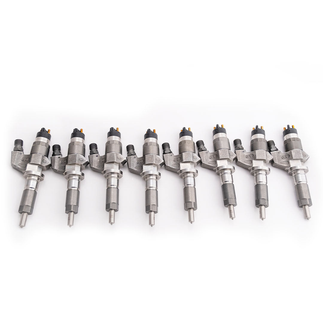 Chevy Duramax 01-04 LB7 Brand New 200 Percent Over Injector Set (SAC Nozzles) Dynomite Diesel