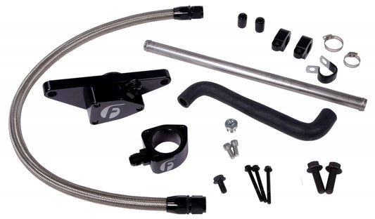 Cummins Coolant Bypass Kit 03-05 Auto Trans with Stainless Steel Braided Line Fleece Performance