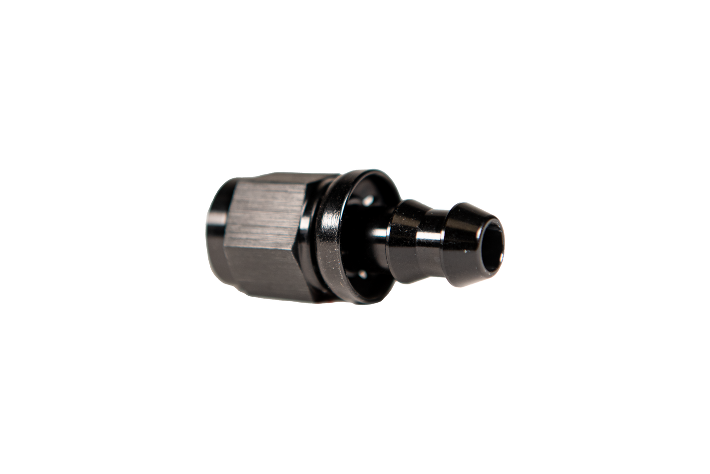 -8 Straight to Hose Barb Black Fleece Performance