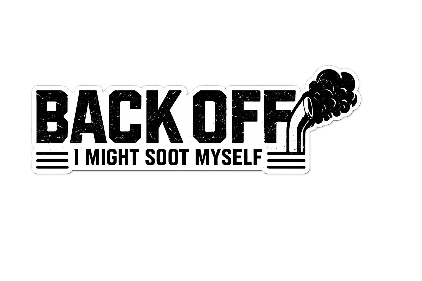 Back Off Sticker
