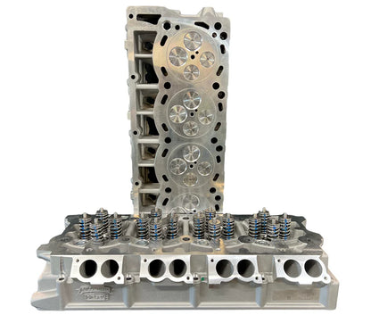 KDD CNC Ported ICON Series Aluminum O-Ringed 6.4 Cylinder Heads -Race Port/Big Valves