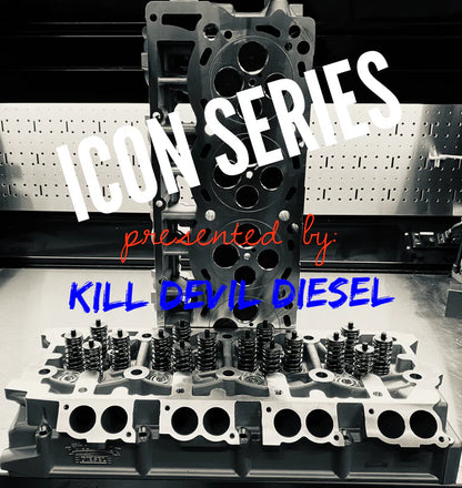 KDD ICON Series Aluminum 0-Ringed 6.4 Cylinder Heads - Street Port